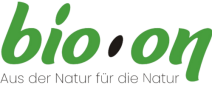 „bio.on-Logo in grün und schwarz“